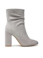 Botki damskie - DeeZee Botki WYL3236-1 Szary - miniaturka - grafika 1