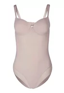 Body - Huber Damskie body Essentials Body Damen Shaping, Srebro (jasnoszary 0636), (Producent Rozmiar:90 B) - miniaturka - grafika 1