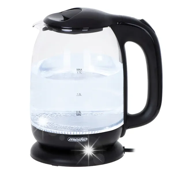 MS 1302 black Czajnik szklany 1,7 L