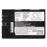 Akumulatory do aparatów dedykowane - Cameron Sino Canon LP-E6 1800mAh 13.32Wh Li-Ion 7.4V - miniaturka - grafika 1