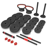 Zabawki zręcznościowe - ZESTAW CIĘŻARÓW SGN140 (2 CZĘŚCI) PRO SET 6W1 40KG HMS - miniaturka - grafika 1