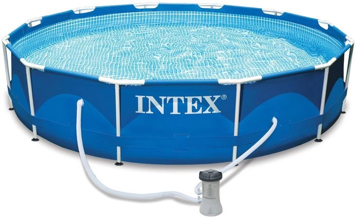 Intex Basen ogrodowy stelażowy 366 x 76 cm 9w1  28212