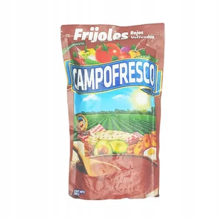 Pasta z czerwonej fasoli Frijoles Rojas Volteados Campofresco 380g - Zdrowa żywność - miniaturka - grafika 1