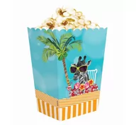Dekoracje sali - GoDan Pudełka na popcorn Hawajskie Party Pies Mops 4 szt. PF-PPHP - miniaturka - grafika 1