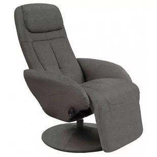Wypoczynkowy obrotowy fotel rozkładany Timos 2X - popielaty - Fotele - miniaturka - grafika 1