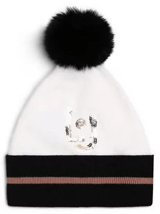 Liu Jo Collection - Czapka damska, biały|czarny - Czapki damskie - miniaturka - grafika 1