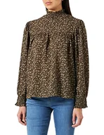 Bluzki damskie - DreiMaster Vintage Damska bluzka Bridgeport 37324880, beżowa, wielokolorowa, S, oliwkowy, wielokolorowy, S - miniaturka - grafika 1