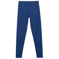 Spodnie sportowe damskie - Damskie legginsy 4F Tights Cas F195 Rozmiar: XS / Kolor: niebieski - miniaturka - grafika 1