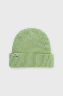 Czapki damskie - Roxy czapka kolor zielony - grafika 1