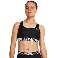 Bielizna sportowa damska - Stanik sportowy HeatGear® Armour Mid Branded - miniaturka - grafika 1