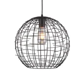 Lampy sufitowe - Lampa wisząca VIELA E27 - czarny - miniaturka - grafika 1