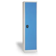 Pozostałe wyposażenie warsztatu - PARTNER B2B Warsztatowa szafa półkowa na narzędzia KOVONA, 4 półki, spawana, 508 x 400 x 1950 mm, szara / niebieska 178627 - miniaturka - grafika 1