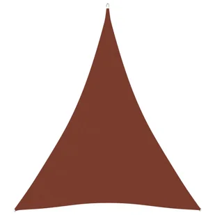 vidaXL Trójkątny żagiel ogrodowy, tkanina Oxford, 3x4x4 m, terakota 135394 - Parasole ogrodowe - miniaturka - grafika 1