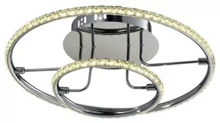 Candellux Lighting lampa sufitowa kryształki ADEL 98-69634 nowoczesny plafon do sypialni LED ringi na sufit 98-69634 - Lampy sufitowe - miniaturka - grafika 1