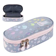 Piórniki - St. Right Piórnik Szkolny Saszetka Usztywniona Z Wewnętrzną Klapką Etui Na Przybory Szkolne Silver Cats - miniaturka - grafika 1