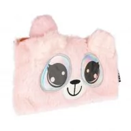 Piórniki - Starpak Piórnik Pluszowy Big Eyes Pink 472164 - miniaturka - grafika 1