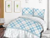 Pościel - Pościel bawełniana w kratkę 220x200 - miniaturka - grafika 1