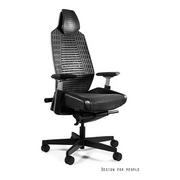 Fotele gamingowe - Fotel gamingowy RONIN Elastomer/Siatka Unique Biały + czarny  ✂ RABAT w sklepie! ✂️ - miniaturka - grafika 1