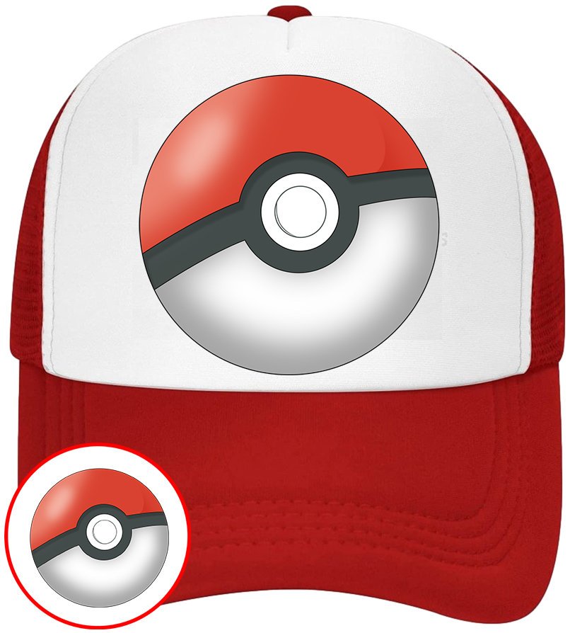 CZAPKA Z DASZKIEM POKEMON PIKACHU DLA DZIECI SIATKA