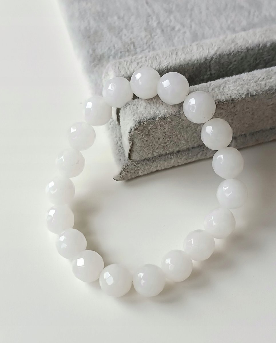 Jadeit Fasetowany Kamień 10 Mm