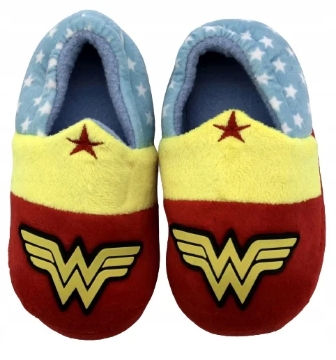 Kapcie dziecięce pełne DC Comics Wonder Woman r. 25 Przedszkole Ciepłe Haft
