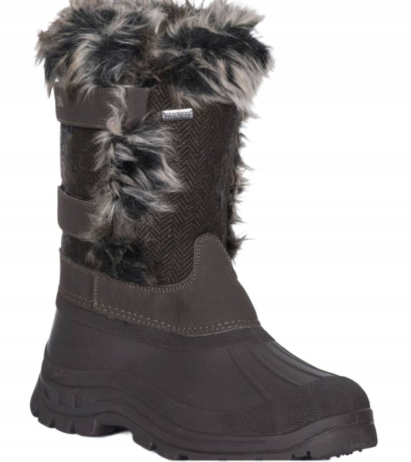 TRESPASS DAMSKIE ŚNIEGOWCE BRĄZOWE CASUAL 38 26AA