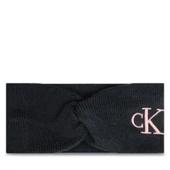 Czapki damskie - Opaska materiałowa Calvin Klein Monogram Embro K60K612658 Czarny - miniaturka - grafika 1