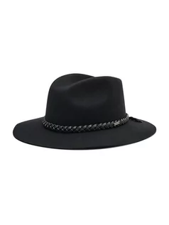 Czapki damskie - Brixton Kapelusz Messer Western Fedora 11060 Czarny - grafika 1