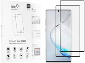 Szkła hartowane na telefon - movear 2 szt. Szkło Hartowane 3D na Samsung Galaxy Note 10 na Cały Ekran, 9H GLASS mSHIELD Czarny S0N10G3DXG1AFBK2 - miniaturka - grafika 1