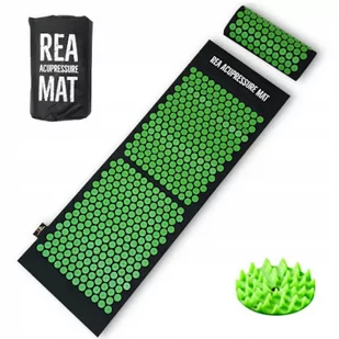 Rea Tape, Mata do akupresury z poduszką, 128x42cm, zielona - Akcesoria medycyny naturalnej - miniaturka - grafika 1
