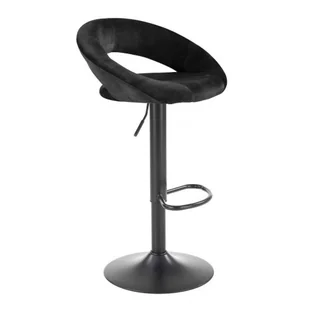 Czarny tapicerowany barowy hoker loft F2-Z46 - Taborety i hokery - miniaturka - grafika 1