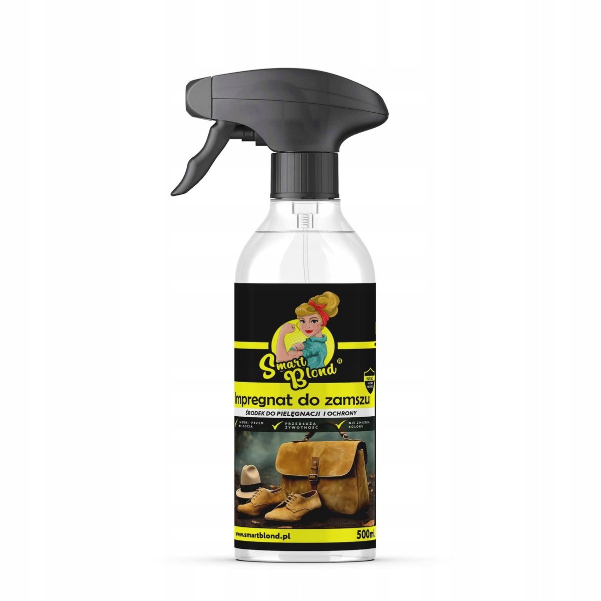 Impregnat do zamszu, nubuku ochrona przed wodą SmartBlond 500 ml