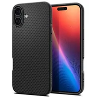Etui i futerały do telefonów - Etui SPIGEN Liquid Air do Apple iPhone 16 Plus Czarny Mat - miniaturka - grafika 1