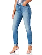 Spodnie damskie - ONLY Jeansy damskie, Średni niebieski dżins, 56-58 - miniaturka - grafika 1