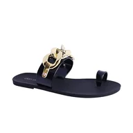 Sandały damskie - DON ALGODON - Sandały damskie lato - klapki damskie - klapki - klapki damskie wygodne klapki na plażę, basen i spacery - Liana, Czarny (Black), 37 EU - miniaturka - grafika 1