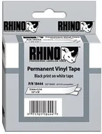 Taśmy klejące - TAŚMA DYMO WINYLOWA Z TRWAŁYM KLEJEM- BIAŁA 12MM 18444 - miniaturka - grafika 1