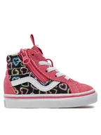 Buty dla dziewczynek - Vans Tenisówki Sk8-Hi Reissue Side Zip VN0007Q3BIY1 Różowy - miniaturka - grafika 1