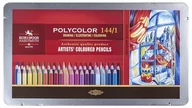 Przybory szkolne - Koh-I-Noor Kredki Polycolor 72 kol w czerwonym etui+saszetka - miniaturka - grafika 1