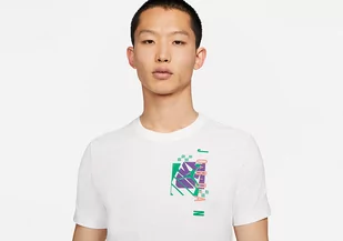 Nike Air Jordan Futura Crew Tee White - Koszulki męskie - miniaturka - grafika 1