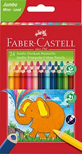 Faber-Castell Kredki Grube Trójkątne 5,4 Mm 24 Kol - Kredki, ołówki, pastele i pisaki - miniaturka - grafika 1