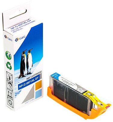 Tusz G&G Tusze kompatybilny z Canon CLI-571XLGY/ 0335C001 szary 13855