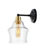 Lampy ścienne - Kaspa Kinkiet Longis II Gold 20880105 pojedyncza oprawa ścienna w nowoczesnym stylu - miniaturka - grafika 1