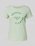 Koszulki i topy damskie - T-shirt o kroju regular fit z czystej bawełny - miniaturka - grafika 1