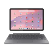 Laptopy - Lenovo Chromebook Duet 11M889 MediaTek Kompanio 838 (10.9") Ekran WUXGA 8 GB LPDDR4x-SDRAM 128 GB eMMC Wi-Fi 6 (802.11ax) ChromeOS Niemiecki Szary 83HH000NGE - miniaturka - grafika 1