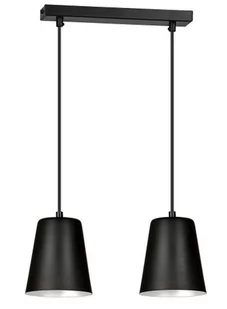 Emibig Milagro lampa wisząca 2-punktowa czarna/biała 396/2 396/2 - Lampy sufitowe - miniaturka - grafika 1