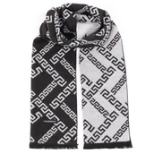 Apaszki i szaliki męskie - Ciepły szalik męski Cashmere geometryczny SZA-19 czarno-szary - miniaturka - grafika 1