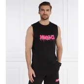 Koszulki męskie - HUGO Tank top Dopical | Relaxed fit | stretch - miniaturka - grafika 1