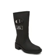 Kozaki damskie - Twinset Actitude Kozaki BIKER | z dodatkiem skóry - miniaturka - grafika 1