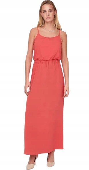 ONLY SUKIENKA MAXI DAMSKA BASIC POMARAŃCZOWA 44 J9A