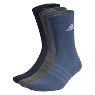 Skarpetki damskie - adidas Unisex amortyzowane skarpety za kostkę 3 pary, S, Legend Ink/Preloved Ink/Ciemnoszary wrzos, Small - miniaturka - grafika 1